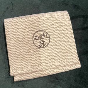 Hermes cloth pocket jewelry bag